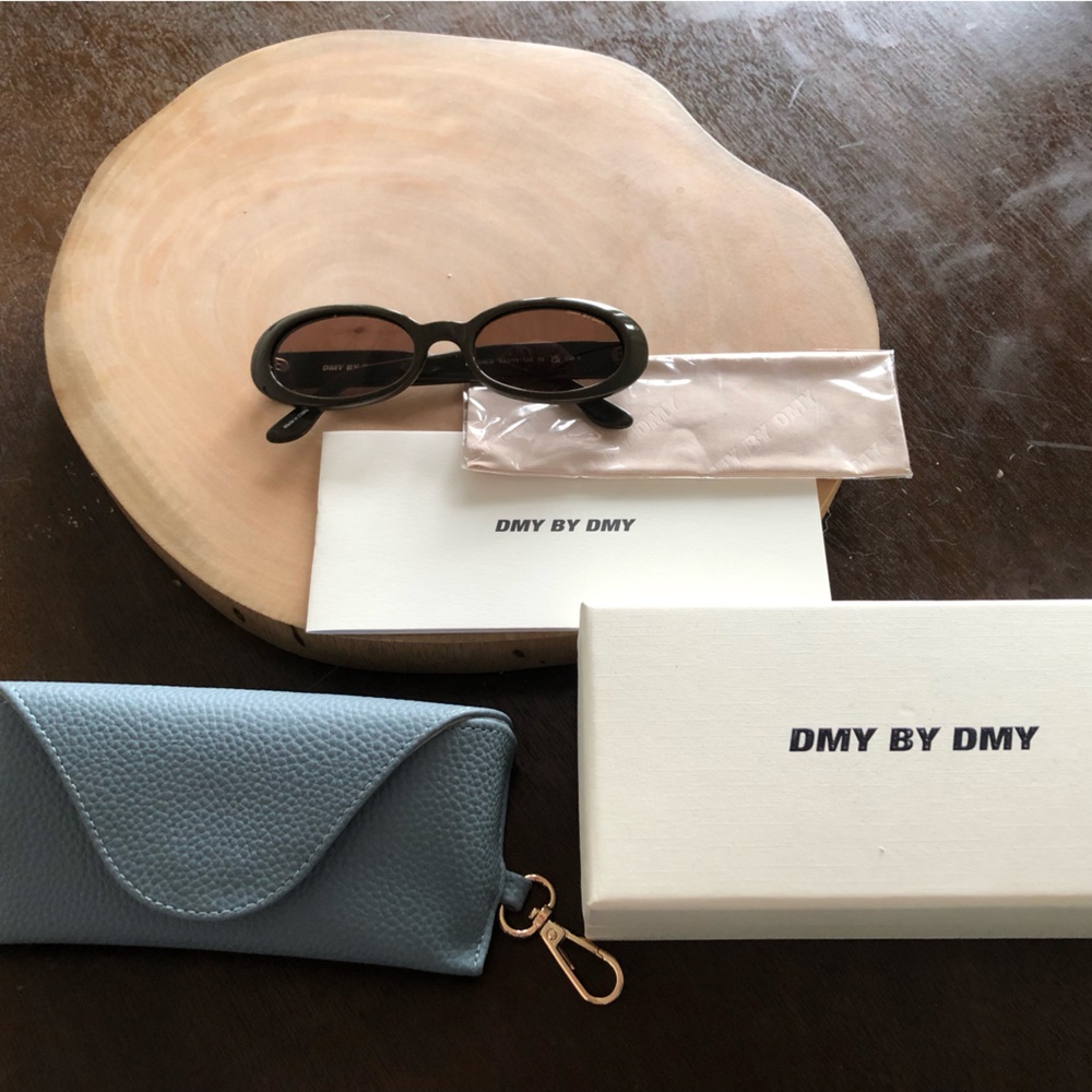 Black Oval Sunglasses